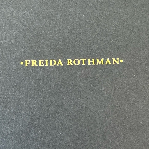 Freida Rothman 925 Sterling Silver Gold plated stud Earrings - Picture 2 of 6